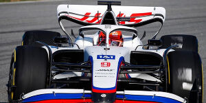 Foto zur News: Mit echtem Auto: Haas absolviert Shakedown in Barcelona