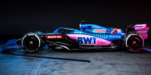Foto zur News: Rosa-blauer A522 vorgestellt: Alpine will mindestens Platz