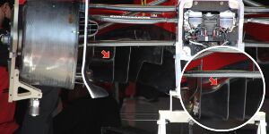 Foto zur News: Formel-1-Technik: Neuer Ferrari-Unterboden in Le Castellet!