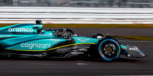 Alonso #AND# Stroll legen los: Aston Martin fährt erste