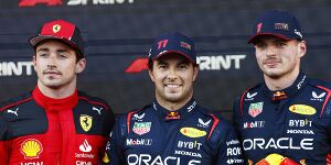 Foto zur News: F1-Sprint Baku: Perez siegt, Verstappen sauer auf Russell!