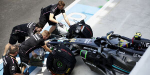 Foto zur News: &quot;Reifen nicht ready&quot;: Mercedes-Pilot Hamilton in Miami in Q2
