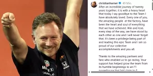 Foto zur News: Instagram: Erstes offizielles Statement von Horner nach dem