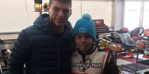 Foto zur News: Altes Kart-Foto: Verstappen erinnert sich an ersten Kontakt mit Bortoleto