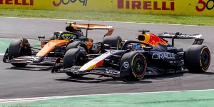 Foto zur News: Norris gegen Verstappen: "Kann Leute nicht von der Strecke drängen"