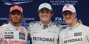 Foto zur News: Silberne erste Startreihe in China: Endlich Rosberg!