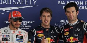 Foto zur News: Pole im Titelkampf: Vettel Erster, Alonso Fünfter