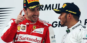 Foto zur News: Hamilton über Alonso: &quot;Ich bewundere ihn für seinen Speed&quot;