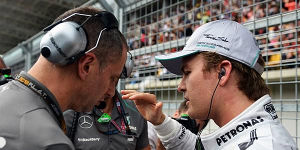 Foto zur News: &quot;Das war&#039;s&quot;: Rosberg verunsichert Frontflügel-Problem nicht