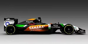 Foto zur News: 2014 ist da! Force India zeigt sich in Schwarz