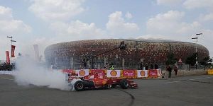 Ferrari-Showrun in Johannesburg