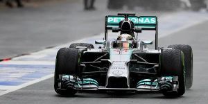 Foto zur News: &quot;Ein recht normaler Testtag&quot; für Hamilton und Mercedes