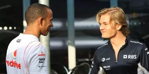 Foto zur News: Duell Hamilton versus Rosberg: Vollgas- gegen Arbeitstier