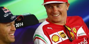 Foto zur News: Räikkönen: &quot;Schön, dass Vettel uns besucht hat&quot;