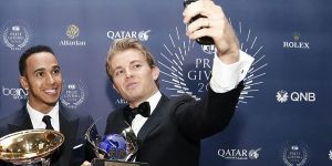 Foto zur News: Hamilton über Rosberg: &quot;Damals sicher viel bessere Freunde&quot;