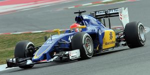 Foto zur News: Sauber beim Formel-1-Test: Auch Nasr wird zum Dauerläufer