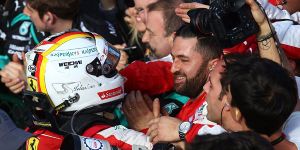 Foto zur News: Ohne Pizza überglücklich: Sebastian Vettel sagt &quot;Grazie