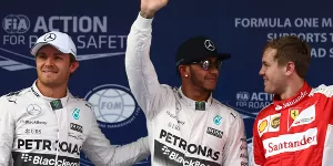 Foto zur News: Formel-1-Qualifying China 2015: Knappe Pole für Hamilton