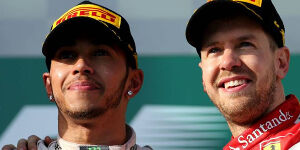 Foto zur News: Vettel #AND# Hamilton: Glaube an Feindschaft &quot;ein bisschen