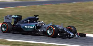 Foto zur News: Lewis Hamilton zufrieden: Wind als einziger Störfaktor