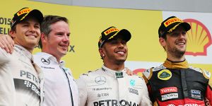 Foto zur News: Formel 1 Spa 2015: Hamilton siegt, Vettel tobt nach Ausfall