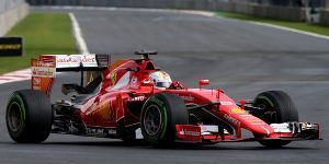 Foto zur News: Immer vorn dabei: Sebastian Vettel sieht Ferrari gut