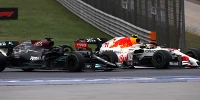 Foto zur News: &quot;Ziemlich intensiv&quot;: Zweikampf des Rennens zwischen Perez und Hamilton