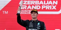 Foto zur News: &quot;Mister Konstanz&quot;: George Russell staubt mit Baku-Podium erneut ab