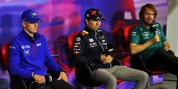 Foto zur News: Fahrerbesprechung: Kollegen nehmen Sebastian Vettel in Schutz