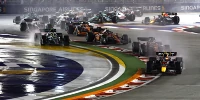 Foto zur News: F1-Rennen 2022: Sergio Perez gewinnt zermürbenden Thriller in Singapur!