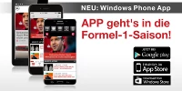 Foto zur News: Achtung Smartphone-User: APP geht&#039;s in die neue F1-Saison!
