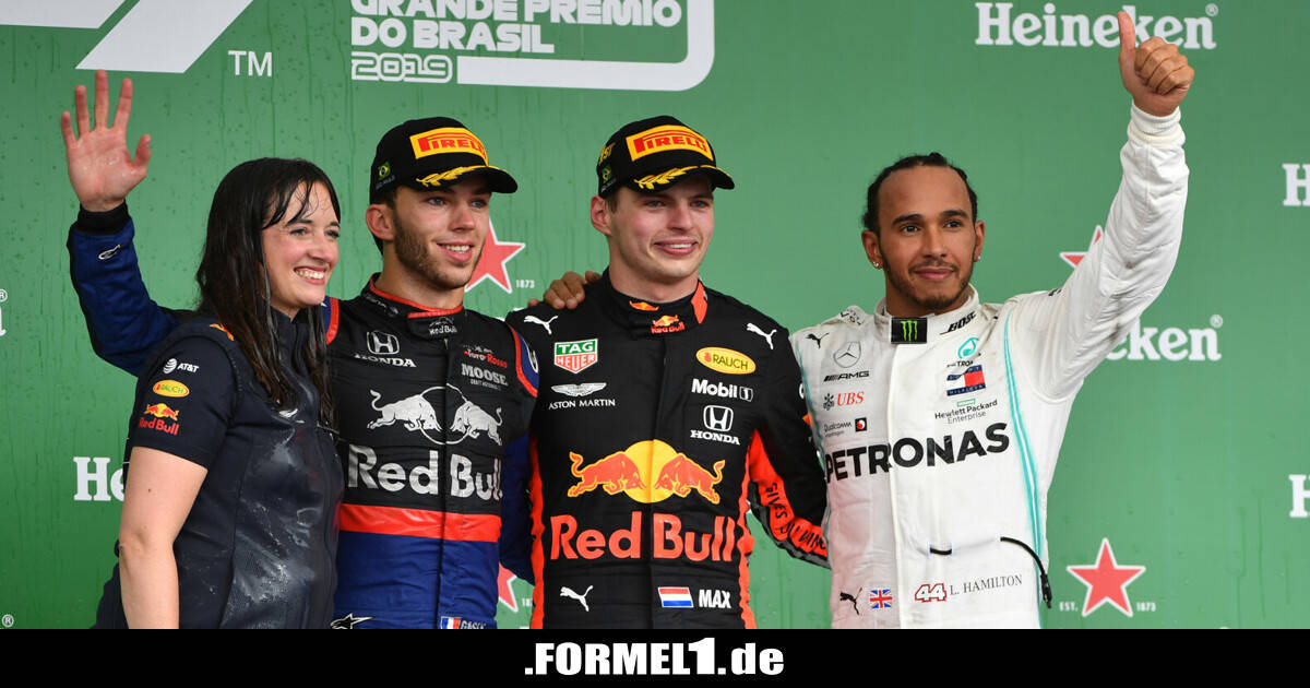 Formel 1 Brasilien 2019: Verstappen gewinnt verrücktes Finish!