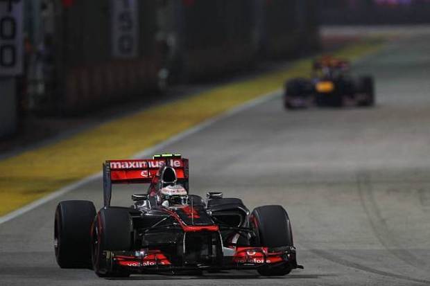 Foto zur News: Hamilton im Pech: Feuerwerk für Sieger Vettel!