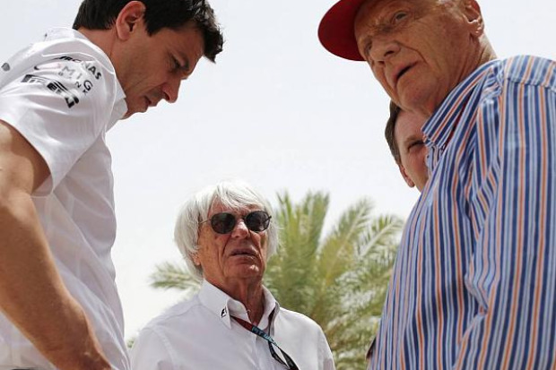 Toto Wolff, Bernie Ecclestone und Niki Lauda Toto Wolff, Bernie Ecclestone und Niki Lauda