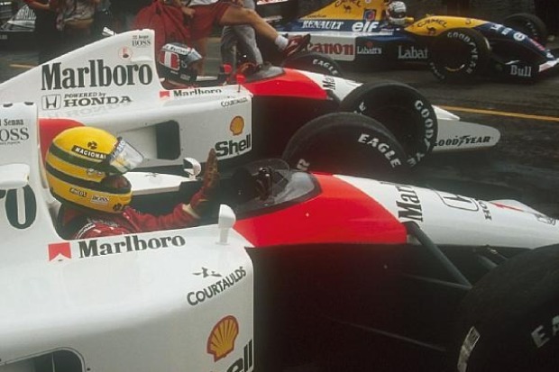 Foto zur News: Senna und Berger: Die James-Bond-Jahre