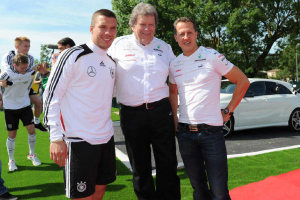Foto zur News: Podolski und Rosberg sind sich einig: Der Titel muss her