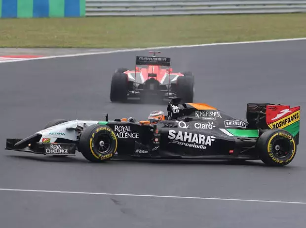 Foto zur News: Force India crasht sich ins Abseits: Hülkenberg sagt "Sorry"