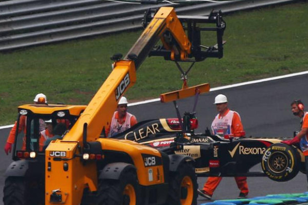 Foto zur News: Lotus: Grosjean und Maldonado sorgen für viel Schrott