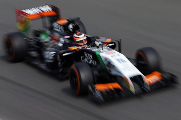 Foto zur News: Force India: Perez im Renntrimm schneller als Hülkenberg