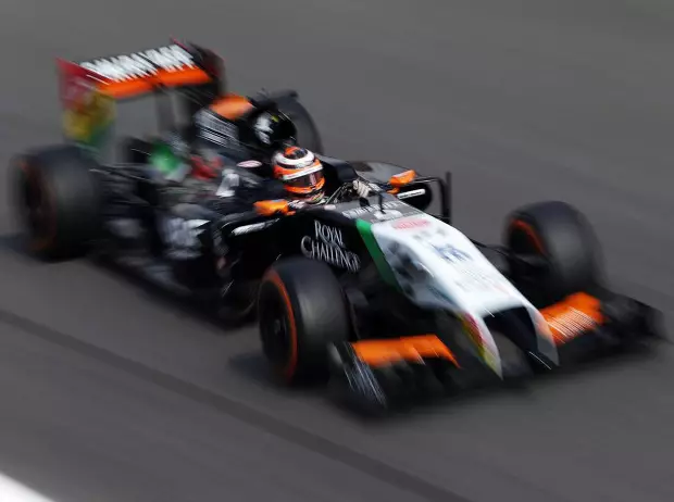 Foto zur News: Force India: Perez im Renntrimm schneller als Hülkenberg