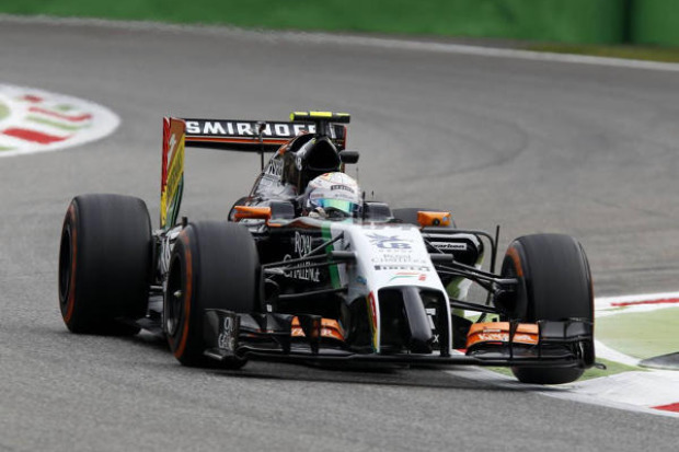Foto zur News: Force India: Perez im Renntrimm schneller als Hülkenberg
