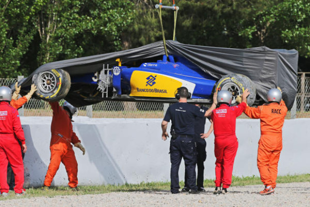 Foto zur News: Formel-1-Test Barcelona: Wehrlein voran, Unfall von Sauber