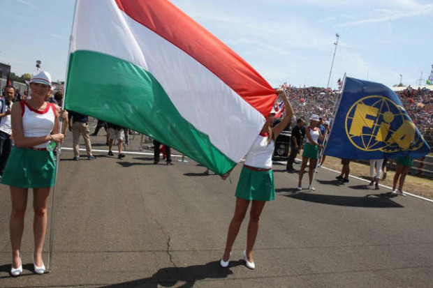Ungarn Flagge Gridgirl