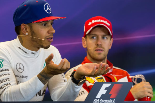 Lewis Hamilton, Sebastian Vettel Lewis Hamilton, Sebastian Vettel