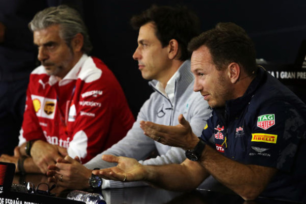 Maurizio Arrivabene, Toto Wolff, Christian Horner Maurizio Arrivabene, Toto Wolff, Christian Horner