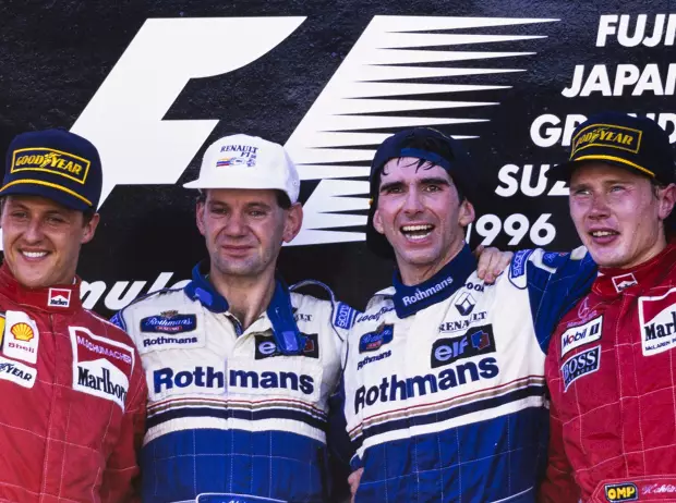 Foto zur News: Vor 20 Jahren: Red-Bull-Trick macht Damon Hill zum Champion