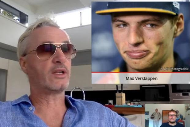 Eddie Irvine und Max Verstappen Eddie Irvine und Max Verstappen