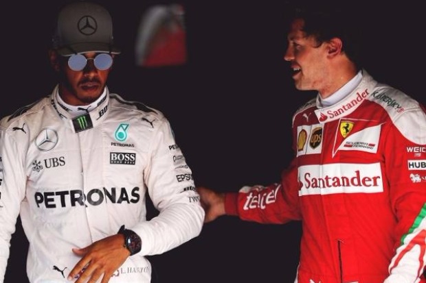 Lewis Hamilton, Sebastian Vettel Lewis Hamilton, Sebastian Vettel