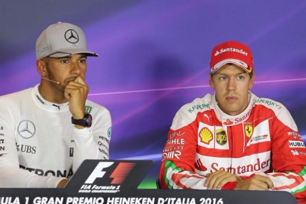 Lewis Hamilton, Sebastian Vettel Lewis Hamilton, Sebastian Vettel