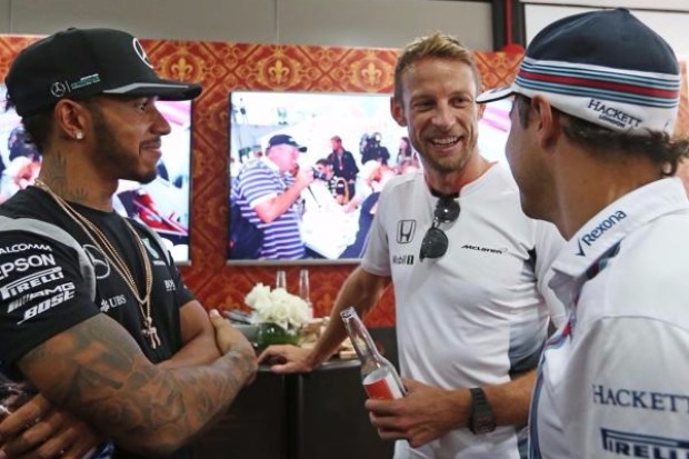 Jenson Button, Lewis Hamilton, Felipe Massa